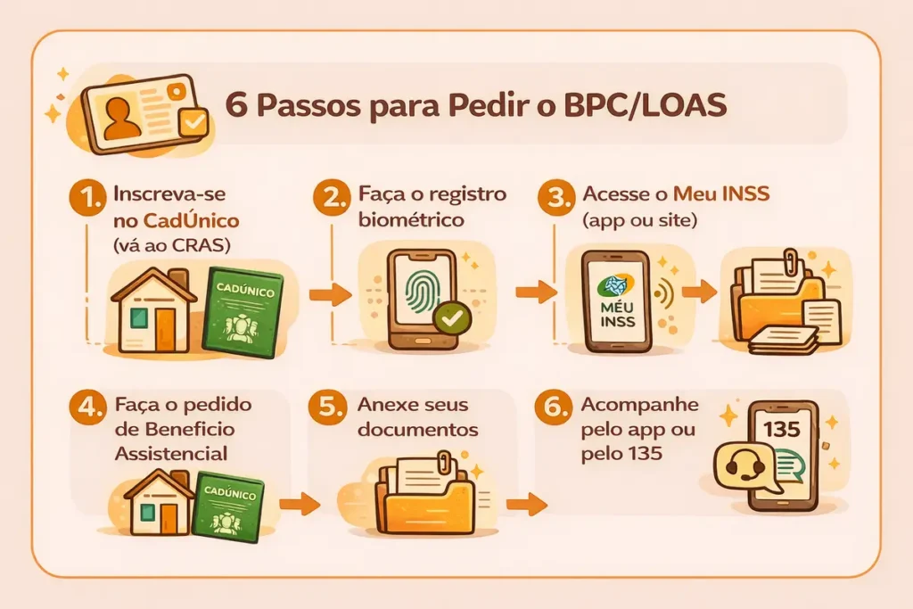 Passo a passo para pedir o BPC/LOAS pelo Meu INSS em 2026